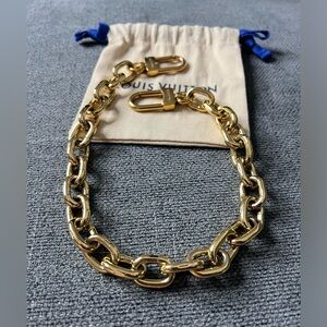 Louis Vuitton gold chain strap
